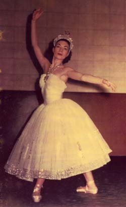 Julia Savoye Coletta in costume for a Radio City Music Hall production